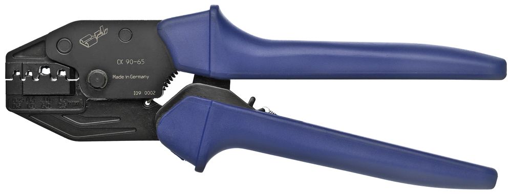 Utensile per crimpatura per connettori piatti non isolati 0.5…2.5mm²