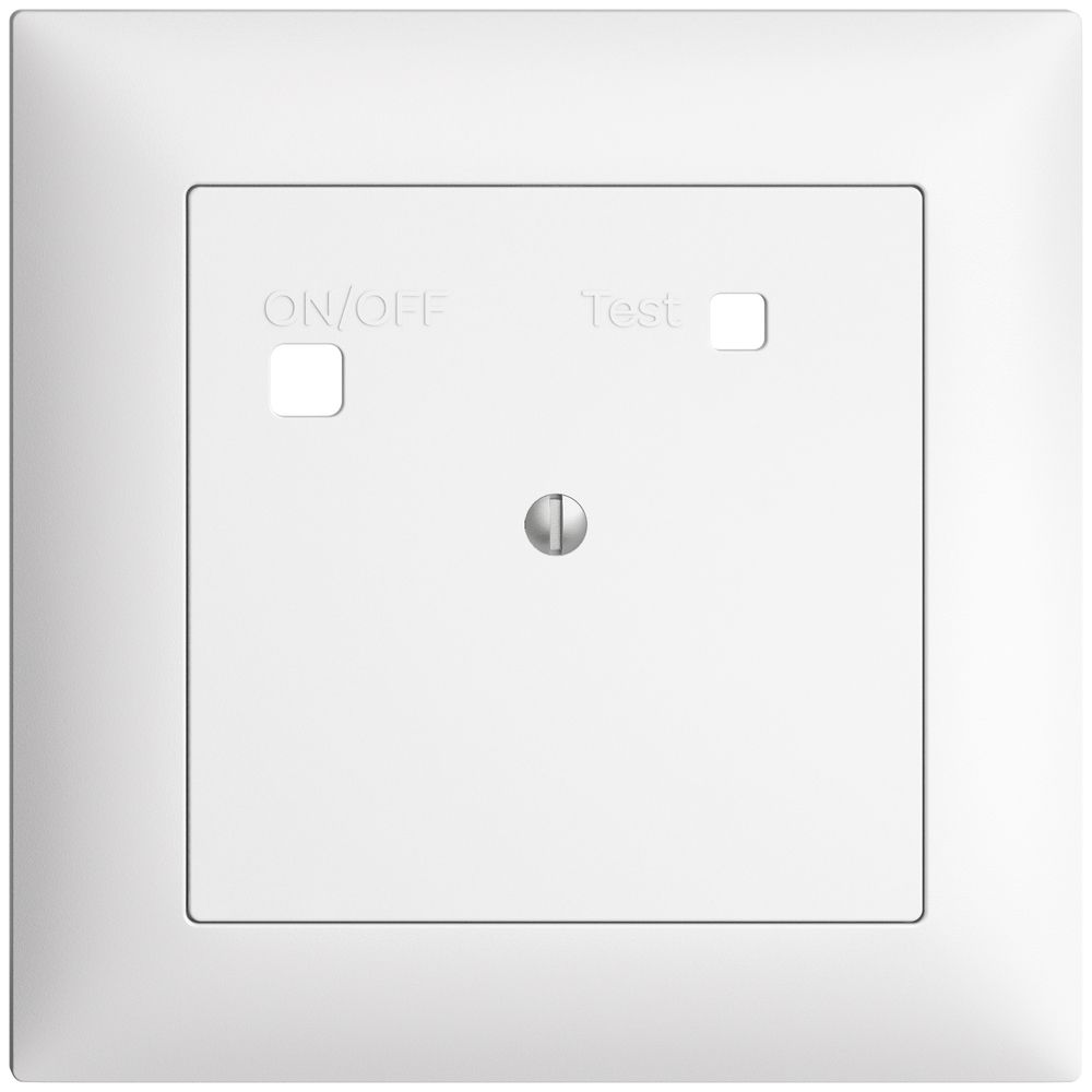 Frontset EDIZIOdue zu FI-Steckdose FMI, blind, weiss