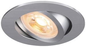 Downlight LED SLV NEW TRIA 68 GU10 1×10W VAR Ø82mm argent