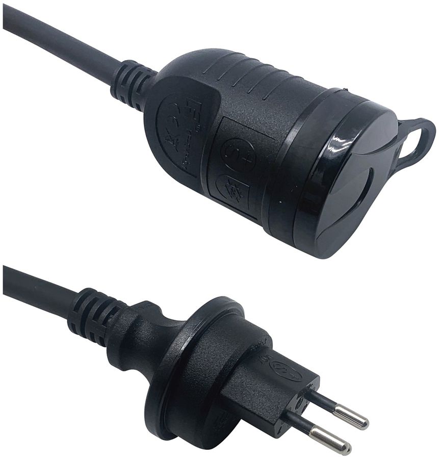 Cavo di prolunga IP55 spina T13/presa mobile T13, 20m nero