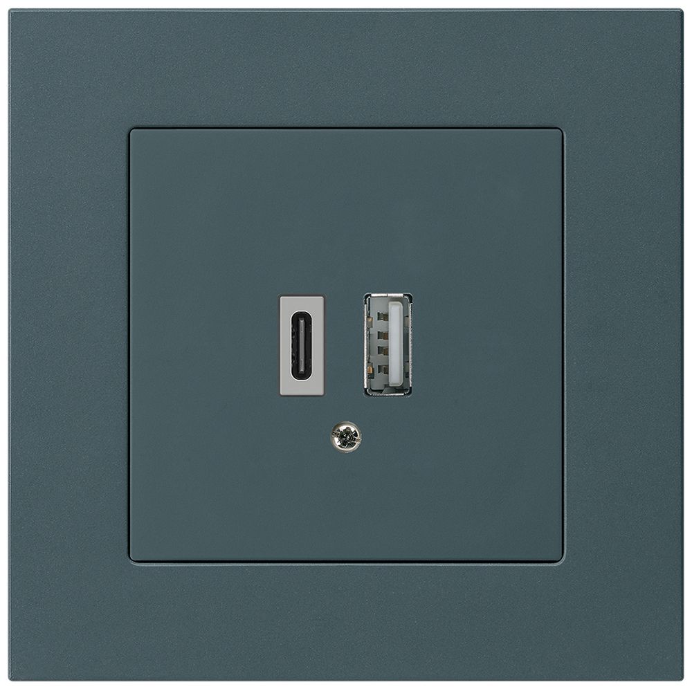 Prise de charge USB ENC kallysto.pro 18W PD 1×type A 1×type C anthracite