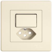 UP-Montageset EDIZIO.liv SNAPFIX® für Kombi.T13 m.1 Knopf bel.m.Seitenlinse cr