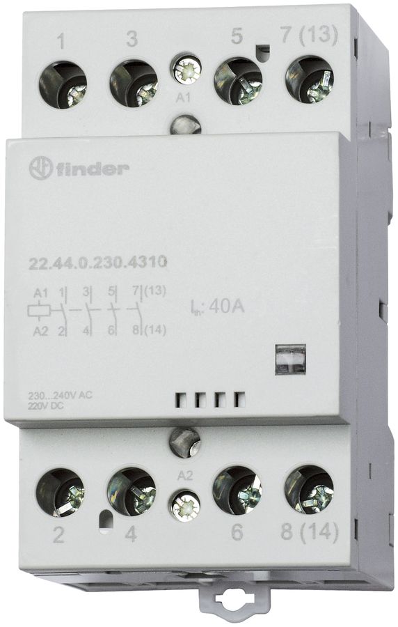 Contacteur Finder 4F 40A 24VAC/DC