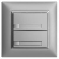 Pulsante KNX RGB INC EDUE FMI, 250mW, s.LED, c.carta, 2×pulsante, 1×tasto, si