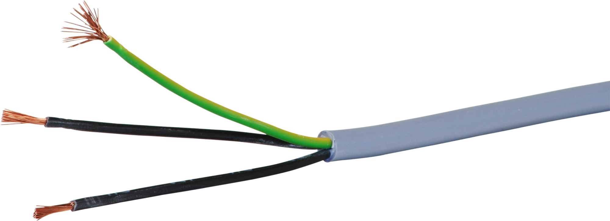 Câble de commande LiYY 3×1.5mm² numéroté gris