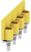 Connexion transversale Weidmüller WQV 35N/4 vissé 4L pas 16mm isolé 100A jaune