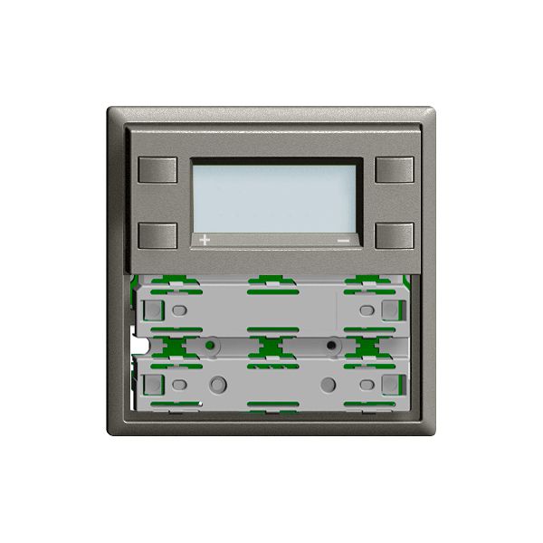 RTH-Frontplatte KNX 1…4×EDIZIOdue dunkelgrau, mit LED RGB