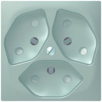 Plaque frontale SIDUS alu pour 3×T13/1