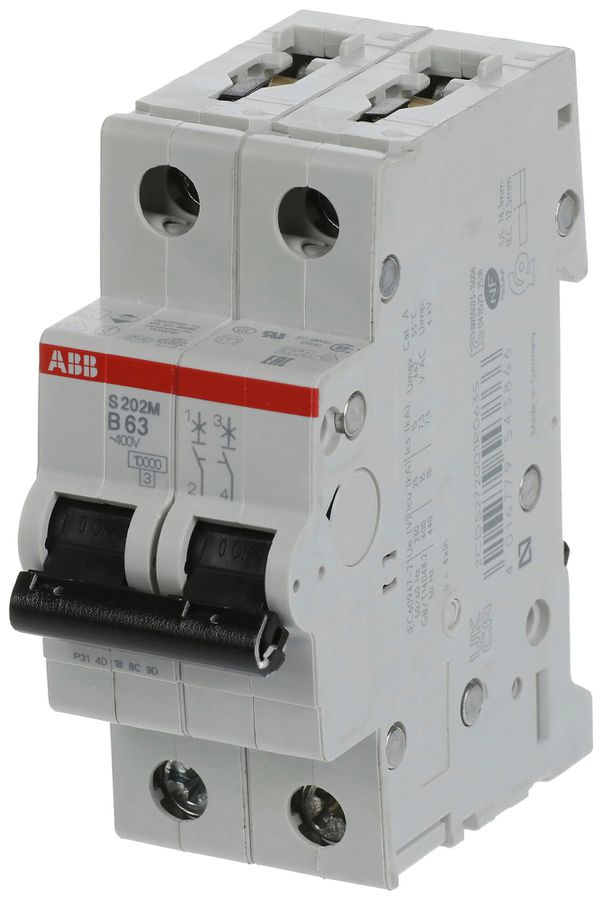 Disjoncteur SMISSLINE TP, 3L, B, 63A, 20kA