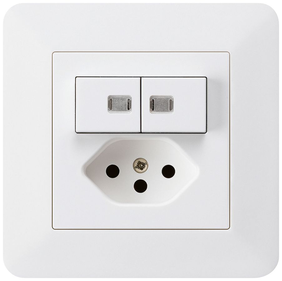 UP-Leuchtkombination 3/1P+A-R+T13 weiss kallysto.trend 2 Linsen