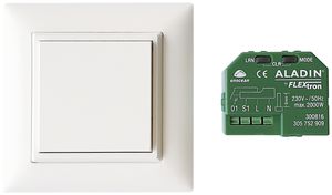RF-Installationsset 2 ALADIN, 1×Taster + 1×Schaltaktor