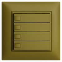 Poussoir KNX RGB ENC EDUE FMI, 250mW, s.LED, 4×poussoir, comm.1×touche, ov