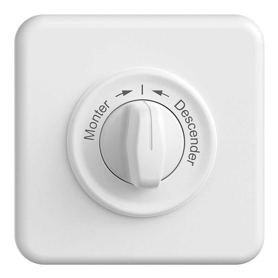 Kit frontale Monter->I<- Descendre STANDARDdue 90×90mm bianco