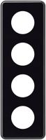 Abdeckplatte basico 4×1 4×43mm schwarz