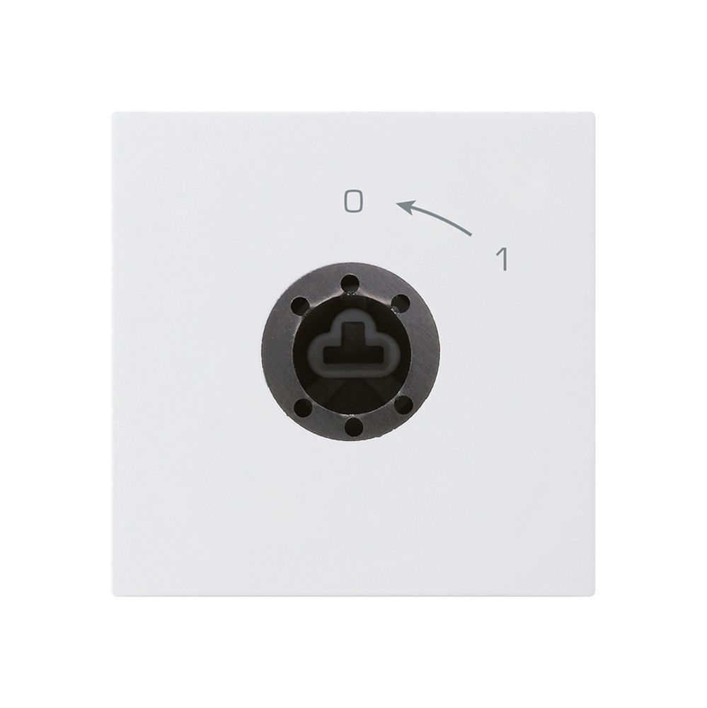 Contact pivotant 0<-1/2L blanc kallysto pour serrure sans cylindre