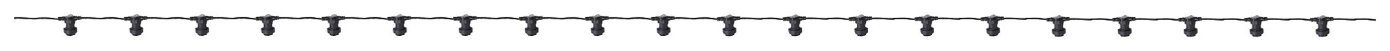 Guirlande M. Schönenberger 230V 20×E27 20m IP44 noir