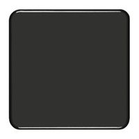 Abdeckplatte FH 1×1 ohne Bohrung schwarz