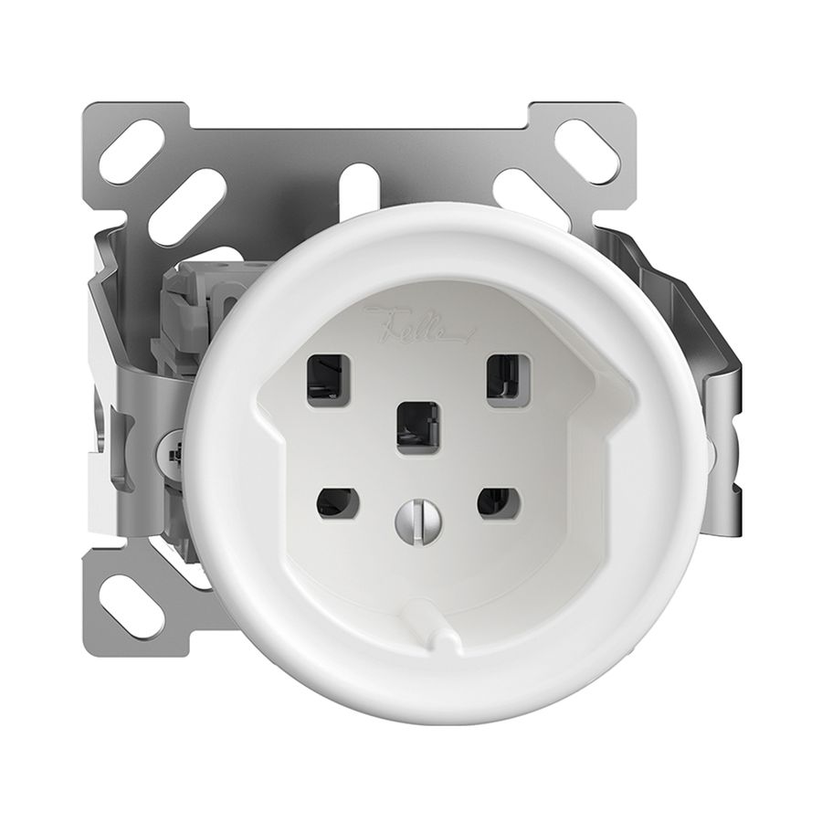 Prise AP STANDARDdue T25 blanc sans capot