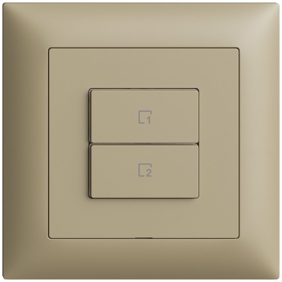 Comando per pulsante scena INC 2 scene vert./2T Edue Wiser sand