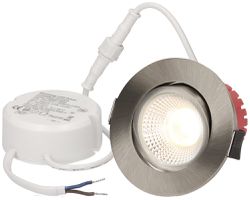 EB-LED-Spot maxLUCE SOLV-IP65 8W 230V DIM 710lm 930 Loch-Ø68mm 38° IP65 nickel