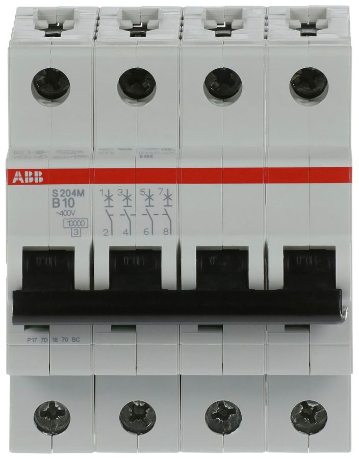 Leitungsschutzschalter ABB S204M-B10 10A B 10kA