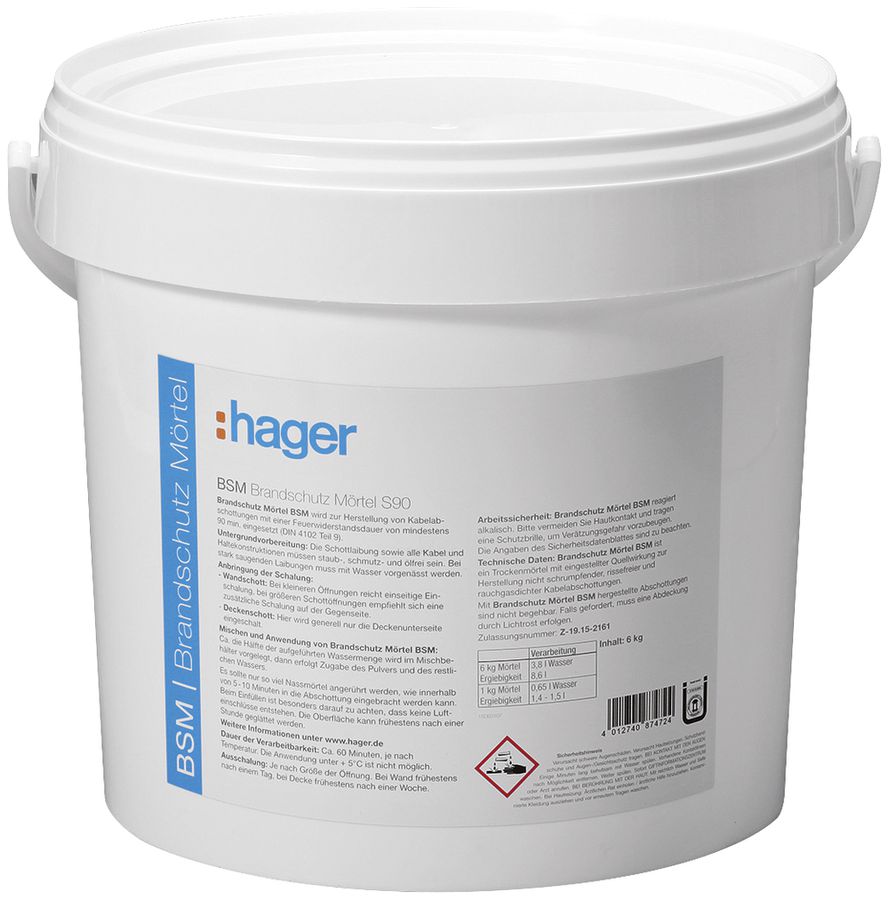 Mortier anti-incendie tehalit S90 6kg