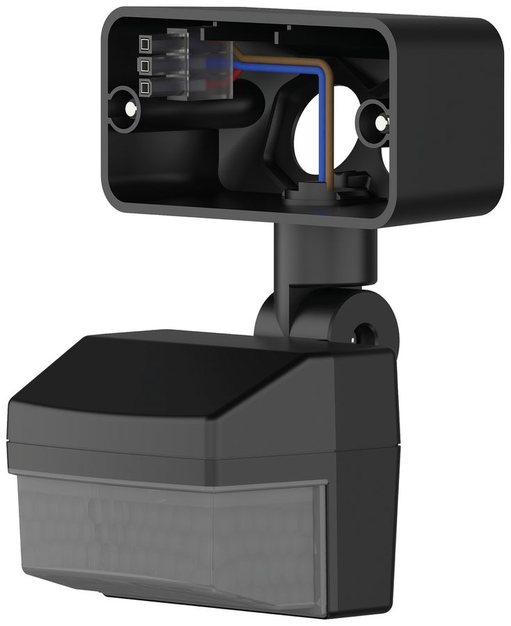 Modulo rilevatore di movimento Theben theLeda B 0…180° 3×12m Ø12m IP55 nero