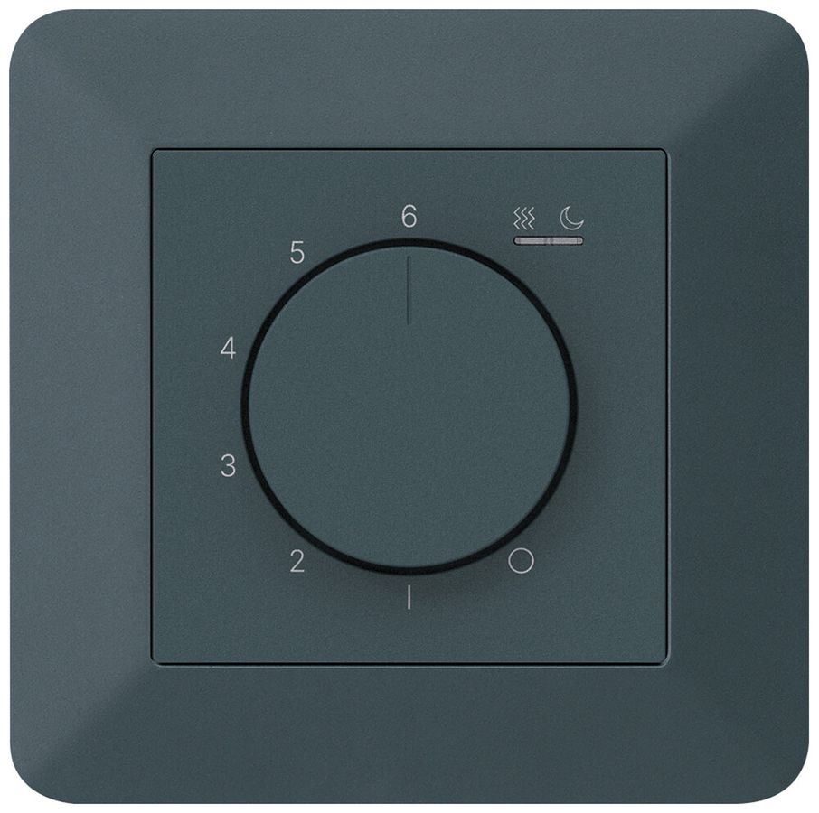 UP-Raumthermostat kallysto.trend An/Aus 230VAC 16A 92×92mm anthrazit