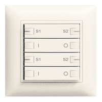 Frontset ON-OFF Szene 2-K/4 T ZEP 88×88mm weiss