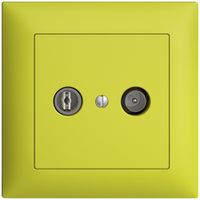 UP-TV-R-Dose EDIZIOdue 23dB lemon Breitbanddose 5…2000MHz, FMI