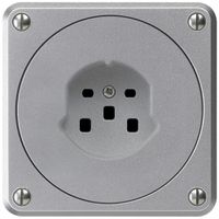 Prise ENC HA robusto type 25 avec bornes enfichables aluminium