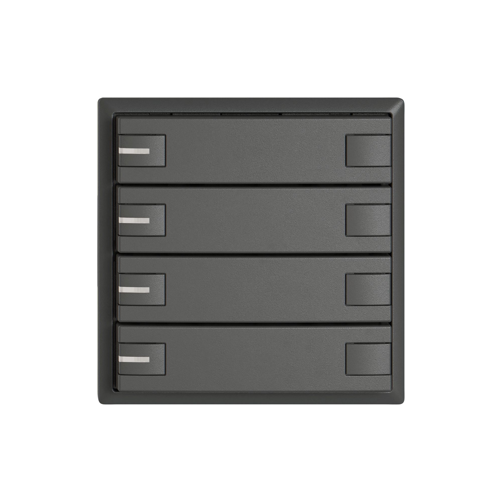 Pulsante KNX RGB EDIZIO.liv SNAPFIX® sensore temp.RGB-LED 4× com.2T grs