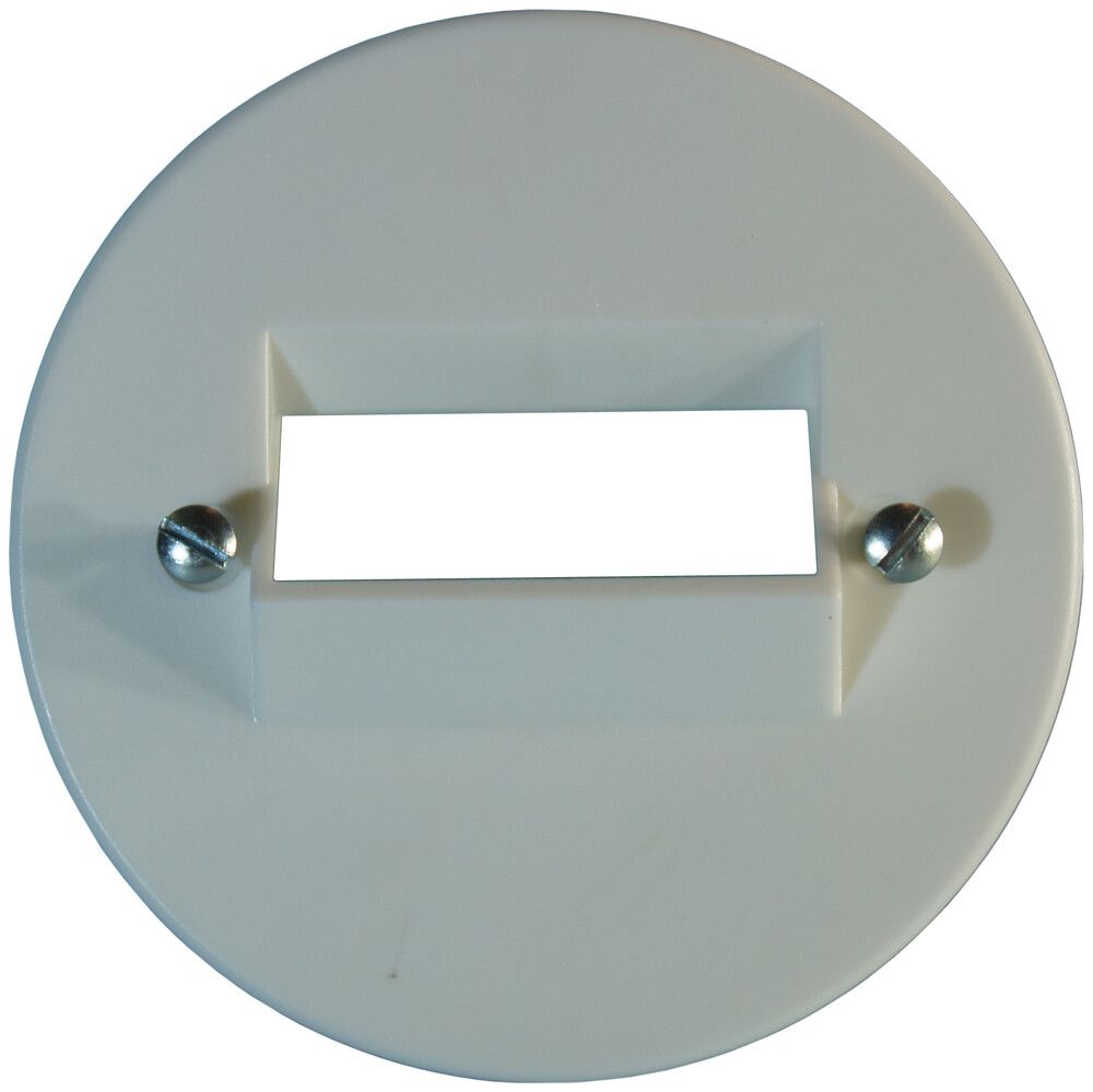 Frontscheibe 58/2×RJ45 weiss