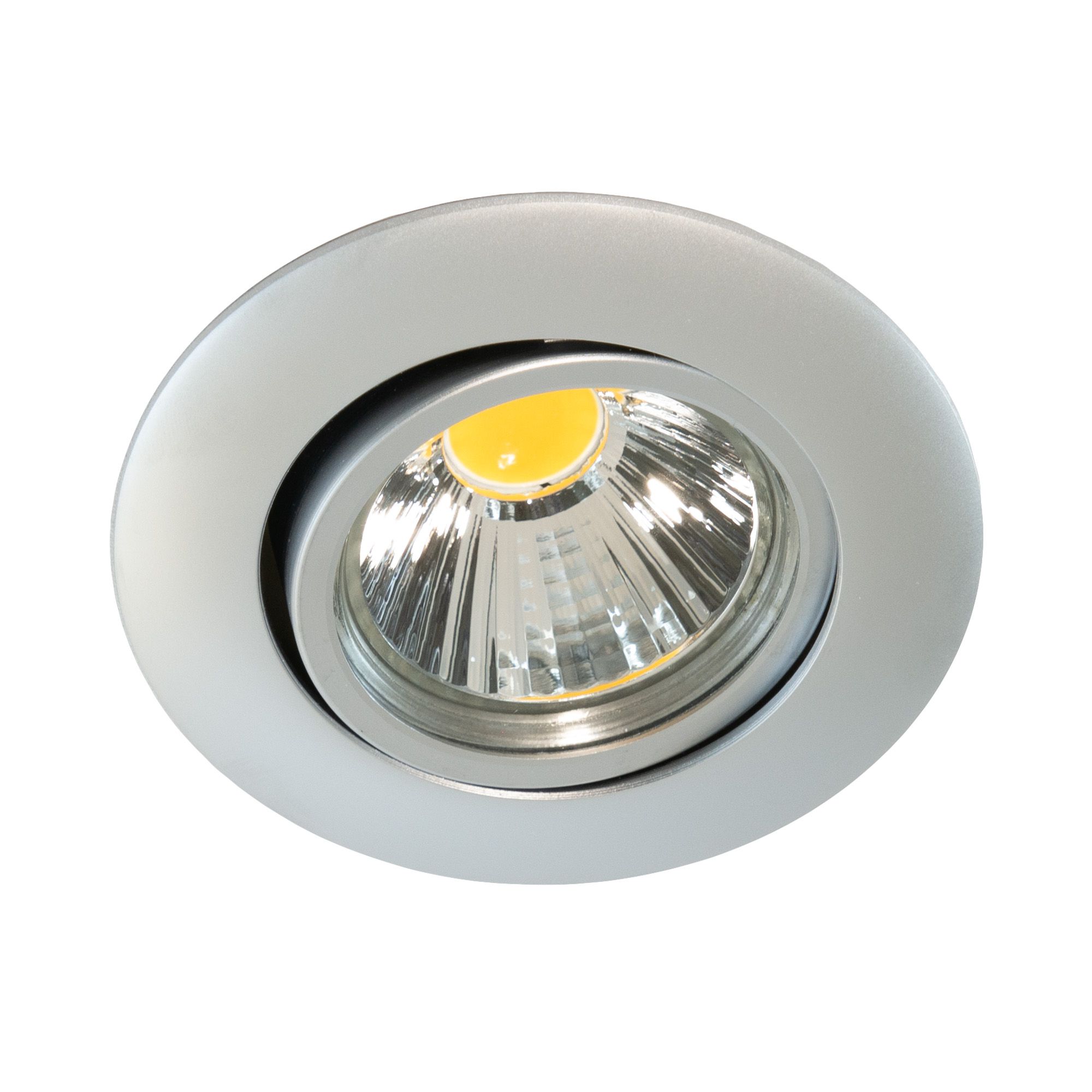 LED-Set Classic-Flat 8W, chrom-matt 3000K, 850lm, Ra94, dimmbar, Blattfeder
