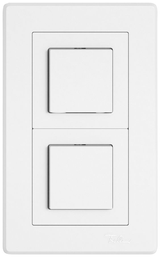 Combinaison ENC EDIZIO.liv SNAPFIX® 2×1 156×96mm schéma 3/1L+inverseur 1L blanc