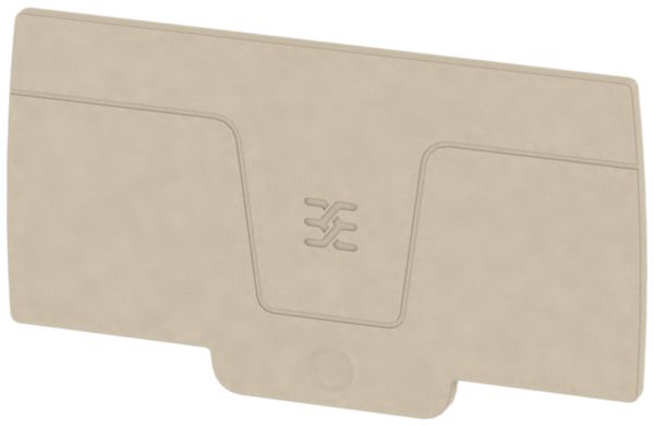 Plaque de fermeture Weidmüller série A AEP 2C 1.5 78.83×2.1mm, beige