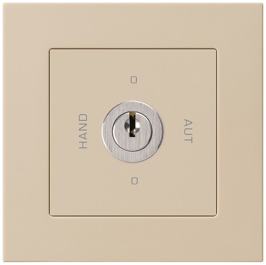 UP-Drehschalter 0-Hand-0-Aut kallysto.pro 2/1L beige mit Schloss