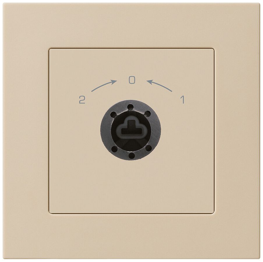 UP-SchwenkTaster 1->0<-2 kallysto.pro beige für Schloss ohne Zylind