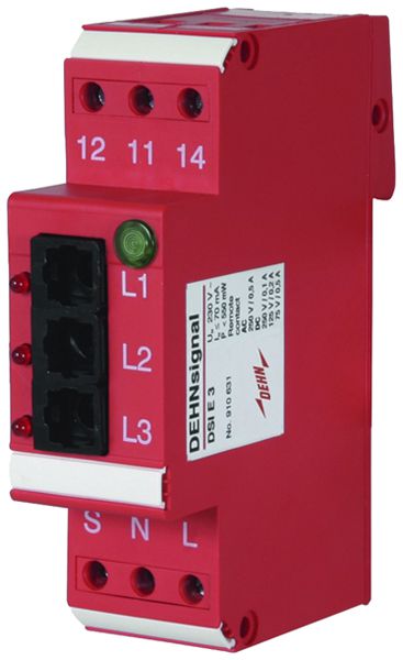 Module de réception FO DEHN/elvatec SE DSI E 3 pour DEHNsignal