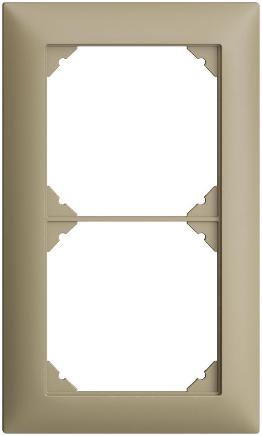 Abdeckrahmen EDIZIOdue 1×2 sand