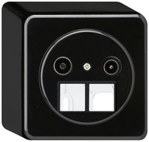 Presa d'antenna AP TV-R HMS basico 19dB nero