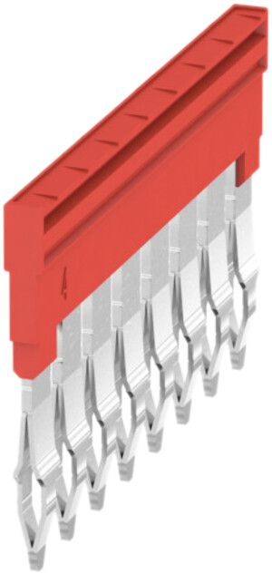 Connessione trasversale Weidmüller ZQV 4N/8 inserito 8L 6.1mm isolato 32A rosso