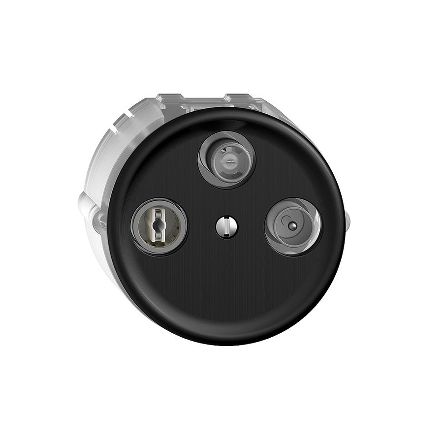 Presa antenna SAT DB52 STANDARDdue nero con IEC/F