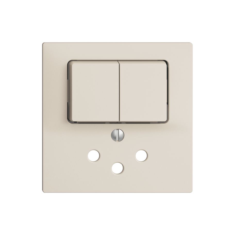 Frontset EDIZIOdue crema, 60×60mm T12