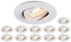 Downlight LED SLV UNIVERSAL 8W 680lm 927…960 IP20 38° VAR Ø88.5 blanc 12 pcs