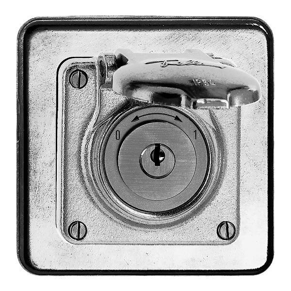 Contact pivot. ENC mouil 0<->1 Al nature avec serr. de sûr.