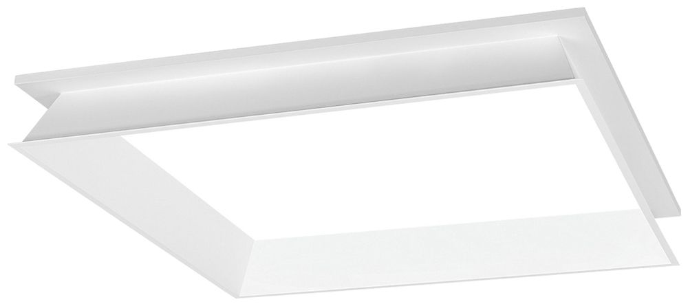 Einbaurahmen SLV PANEL 625 Stahl 625×625×71mm weiss