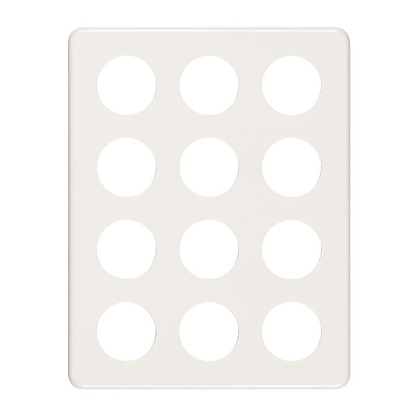 Abdeckplatte 4×3 12×43mm weiss