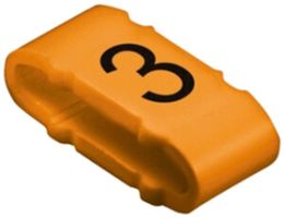 Kabelmarkierer Weidmüller CLI C MP für Ø10…317mm 4×11.3mm Aufdruck: 3, orange