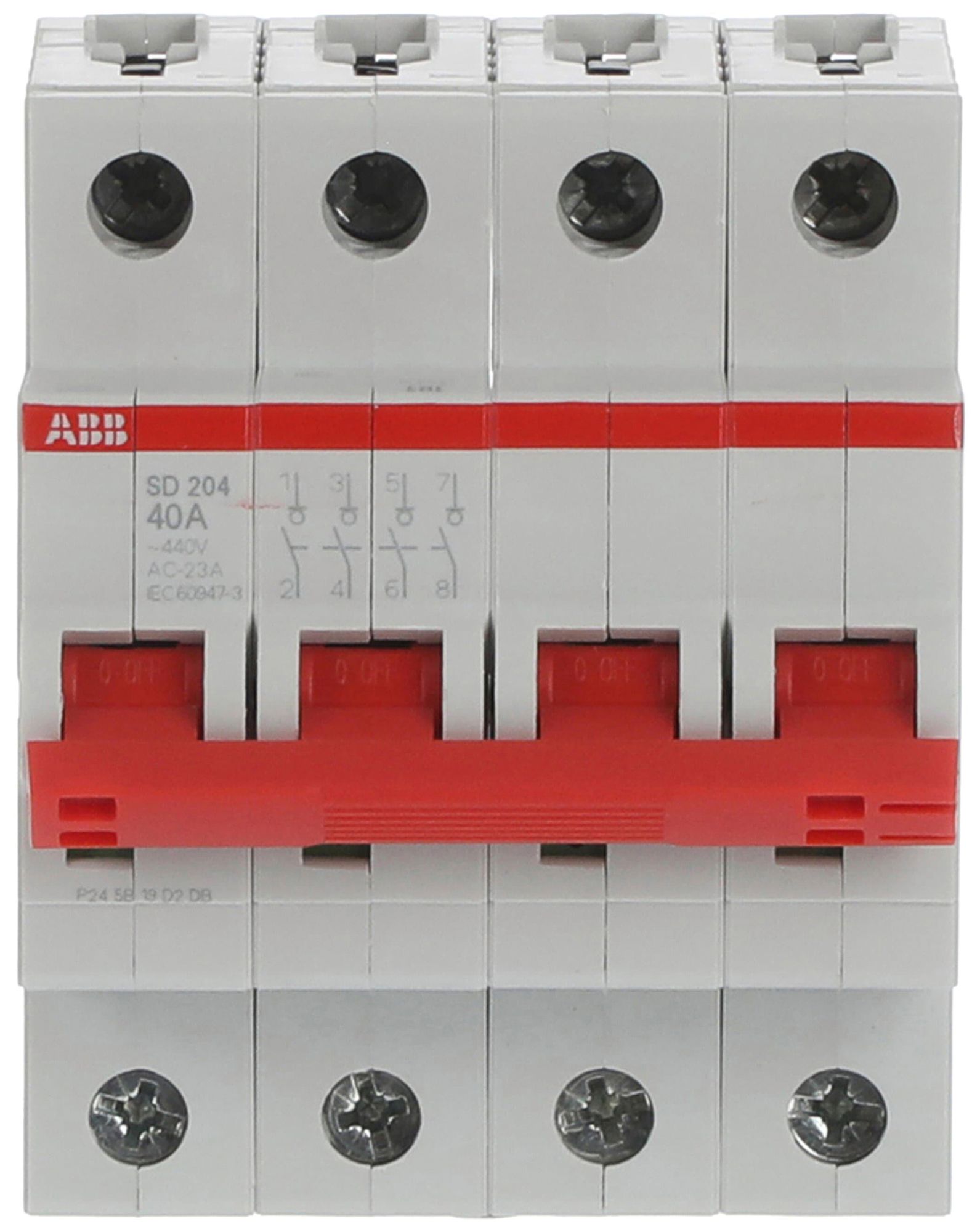 Sectionneur de charge AMD ABB pro M compact SD204/40 40A 4P 440V 4UM